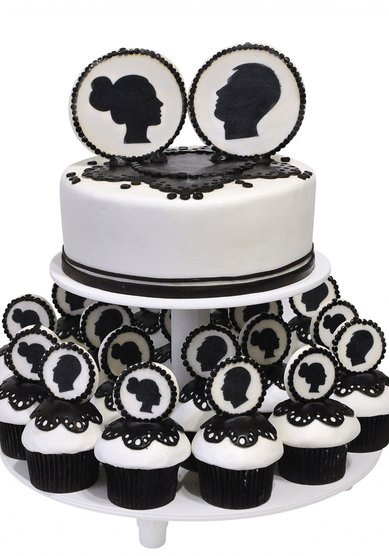 Свадебный торт Силуэты (C65256) - Компания Colette Cakes