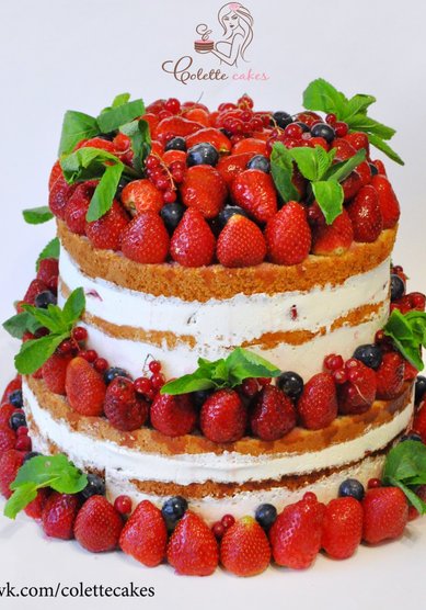 Торт на свадьбу Ягодный (C65265) - Компания Colette Cakes