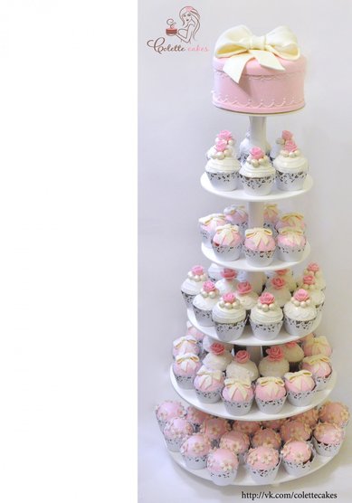 Торт на свадьбу Капкейки свадебные (C65269) - Компания Colette Cakes