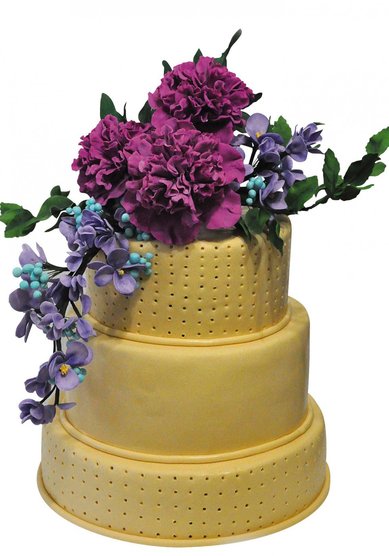 Свадебный торт Букет с пионами (C65272) - Компания Colette Cakes