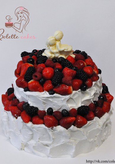 Торт на свадьбу Ягодное лукошко (C65273) - Компания Colette Cakes
