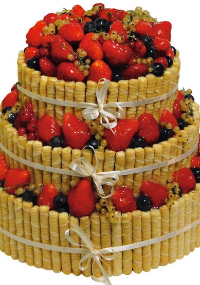 Торт на свадьбу Ягодное лукошко (C65281) - Компания Colette Cakes