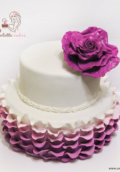 Торт на свадьбу Роза (C65291) - Компания Colette Cakes