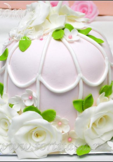 Торт на свадьбу Свадебный торт 004109 (С74811) - Кондитерская Сладкая идея