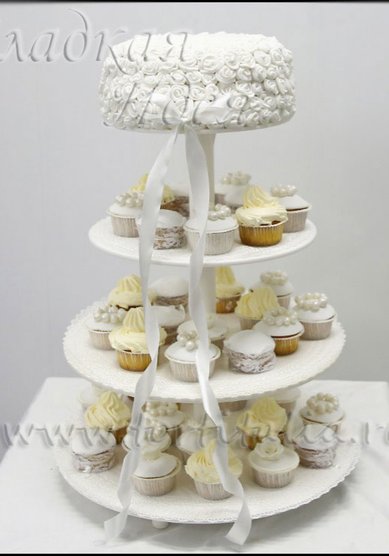 Свадебный торт Свадебный торт 004154 (С74816) - Кондитерская Сладкая идея