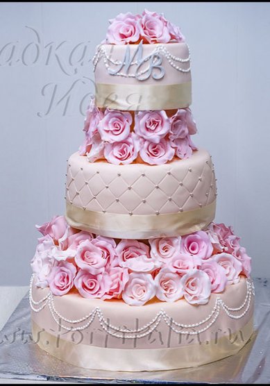Свадебный торт Свадебный торт 004232 (С74818) - Кондитерская Сладкая идея