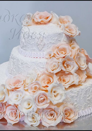 Свадебный торт Свадебный торт 004288 (С74820) - Кондитерская Сладкая идея