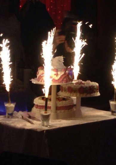 Свадебный торт Фейерверк для торта (К77912) - Компания КлюкVа