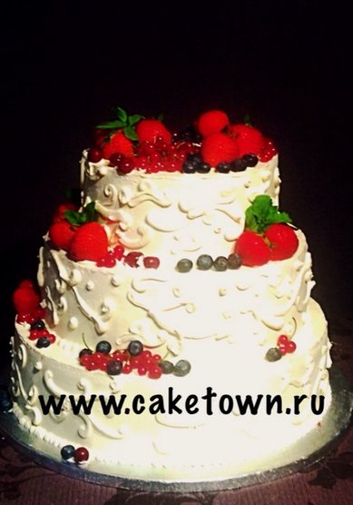 Свадебный торт C82972 - Торты на заказ CAKETOWN.RU