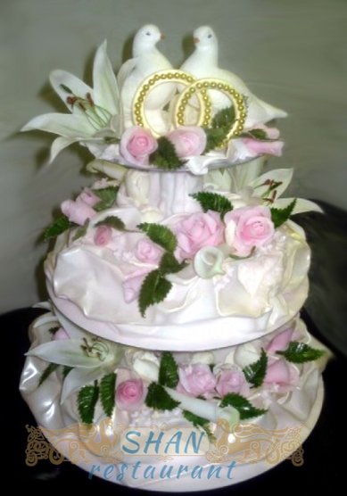 Торт на свадьбу Голуби (Ш84803) - Компания Шан