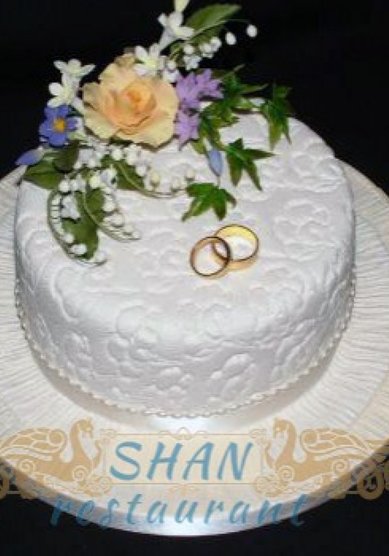 Торт на свадьбу Торт с цветами (Ш84815) - Компания Шан