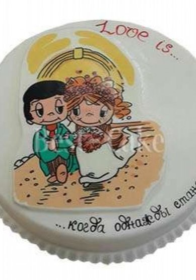 Свадебный торт Love is...-2 (B86294) - Кондитерская Best Cake
