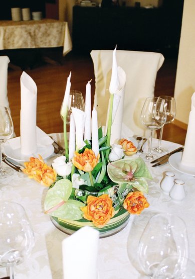 Цветочная композиция P183 - Флористическая мастерская Petite Fleur