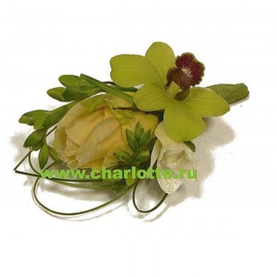 Бутоньерка Ф2314 - Цветочный салон Флорагранд.ру