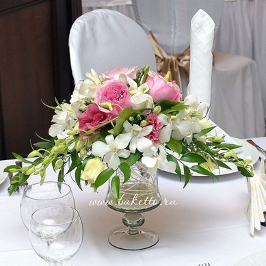 Цветочная композиция Б6015 - Флористическая мастерская Букетто