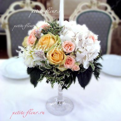 Цветочная композиция P7511 - Флористическая мастерская Petite Fleur