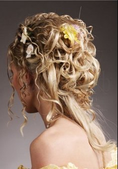 «Прическа с вплетением  волос.»