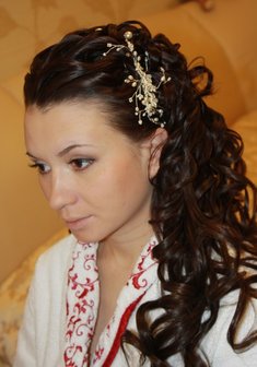 Cвадебная прическа С12079 в греческом стиле