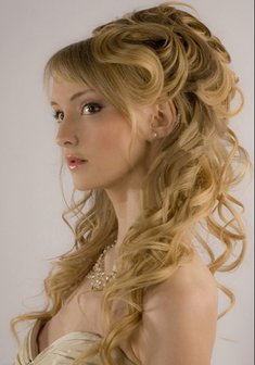 Cвадебная прическа Невеста Надя (С5222) с распущенными волосами