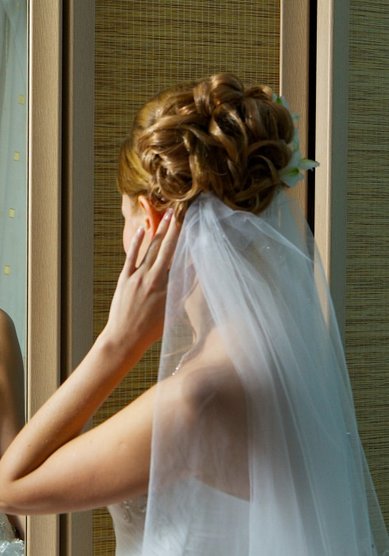 Прическа на свадьбу Два океана глаз (С12128) - Стилист-визажист Виктория Корсакова