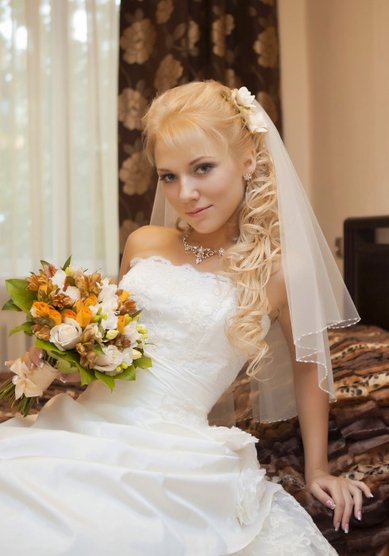 Свадебная прическа Нежность (С12523) - Стилист-визажист Виктория Корсакова