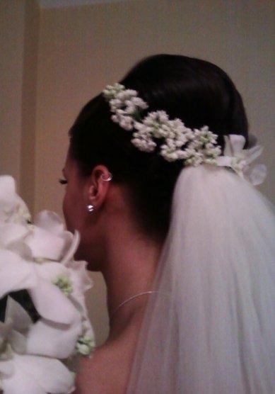 Свадебная прическа Чистый свет (С14105) - Стилист-визажист Виктория Корсакова