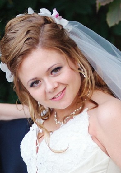 Прическа на свадьбу Два талисмана (С14138) - Стилист-визажист Виктория Корсакова