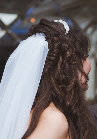 Свадебная прическа Сиянье (С14205) - Стилист-визажист Виктория Корсакова