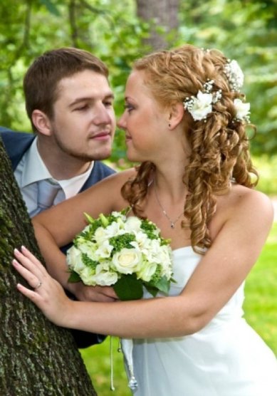 Свадебная прическа Ангелок (С3355) - Стилист-визажист Виктория Корсакова