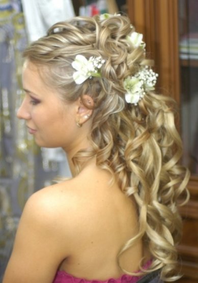 Свадебная прическа Цветок любви (С3357) - Стилист-визажист Виктория Корсакова