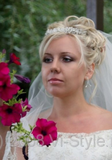 Прическа на свадьбу Что в имени тебе моем? (С3362) - Стилист-визажист Виктория Корсакова...