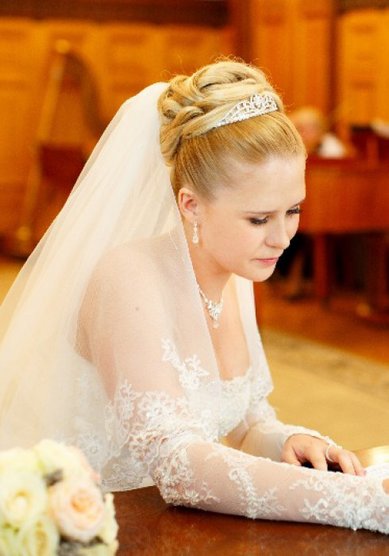 Свадебная прическа Английская принцесса (С14047) - Свадебный стилист-визажист Людмила Кубышкина...