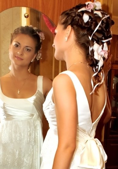 Прическа на свадьбу С10412 - стилист-визажист Мила Кузьмина