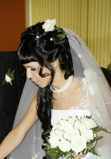 Прическа на свадьбу С10428 - стилист-визажист Мила Кузьмина