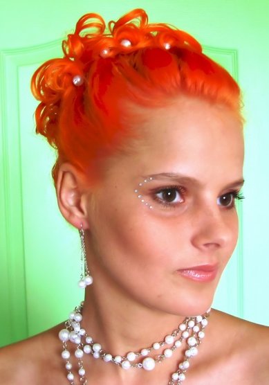 Прическа на свадьбу С10430 - стилист-визажист Мила Кузьмина