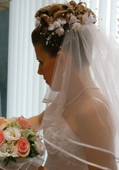 Прическа на свадьбу С10436 - стилист-визажист Мила Кузьмина