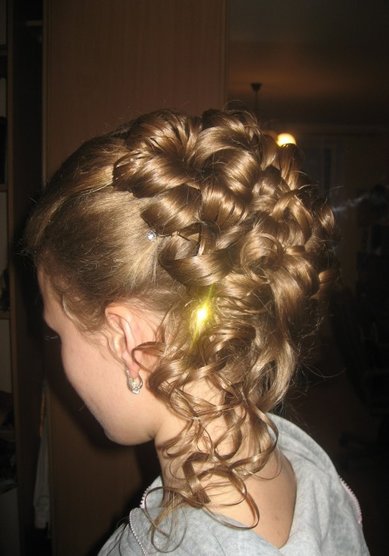 Прическа на свадьбу звёздочка (С11386) - Стилист-визажист Валентина