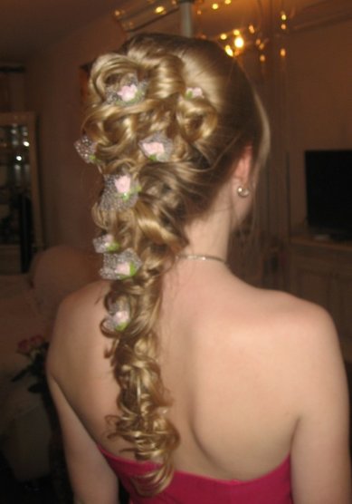 Прическа на свадьбу С11396 - Стилист-визажист Валентина