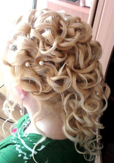 Прическа на свадьбу плетение (С11808) - стилист-визажист Мила Кузьмина