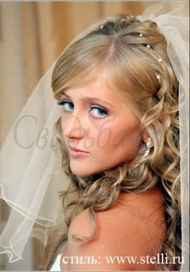 Прическа на свадьбу Прическа с дополнительными волосами (С11958) - Свадебный стилист-визажист Людмила Кубышкина...