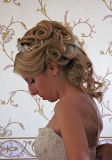 Прическа на свадьбу Невеста Марина (С12028) - Стилист-визажист Олеся Чорная