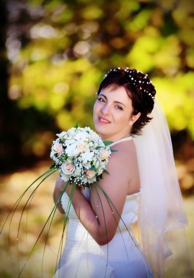 Свадебная прическа Невеста Настя (С12033) - Стилист-визажист Олеся Чорная