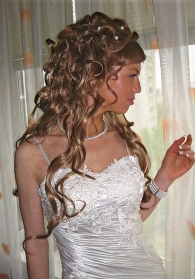 Свадебная прическа невеста Лариса 2011 год (С12047) - стилист-визажист Мила Кузьмина