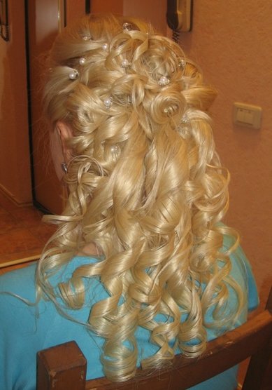 Прическа на свадьбу С12094 - Стилист-визажист Валентина