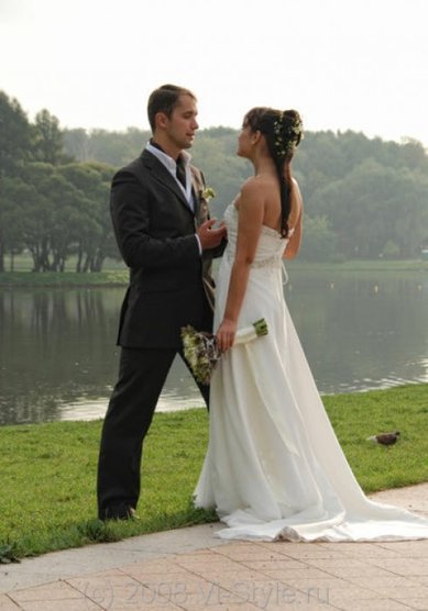 Свадебная прическа Влюблённые (С12123) - Стилист-визажист Виктория Корсакова