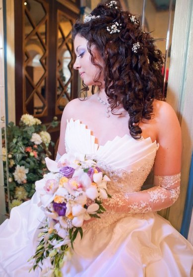 Свадебная прическа Краса (С12125) - Стилист-визажист Виктория Корсакова