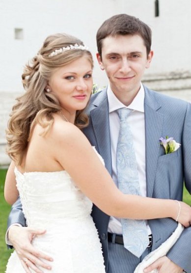 Свадебная прическа Легкие волны и диадема (С12143) - Стилист Анастасия Полякова