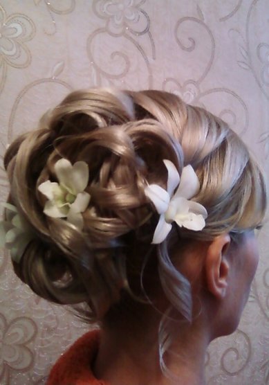 Прическа на свадьбу Лилия (С12166) - Стилист-визажист Виктория Корсакова