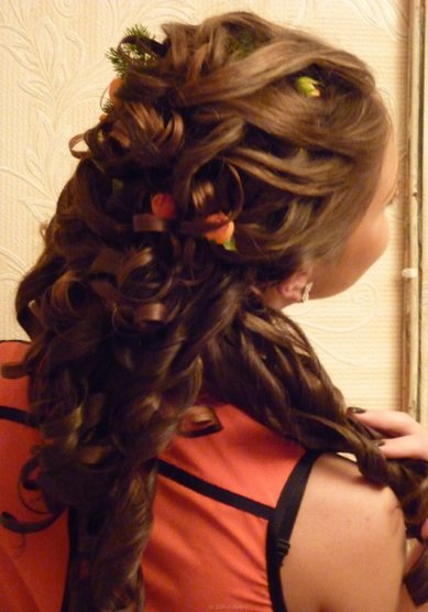 Прическа на свадьбу Душа (С12218) - Стилист-визажист Виктория Корсакова