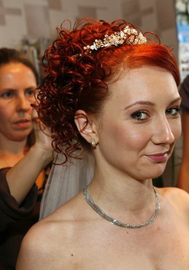 Свадебная прическа Золушка (С12239) - Стилист-визажист Ирина Вершинина